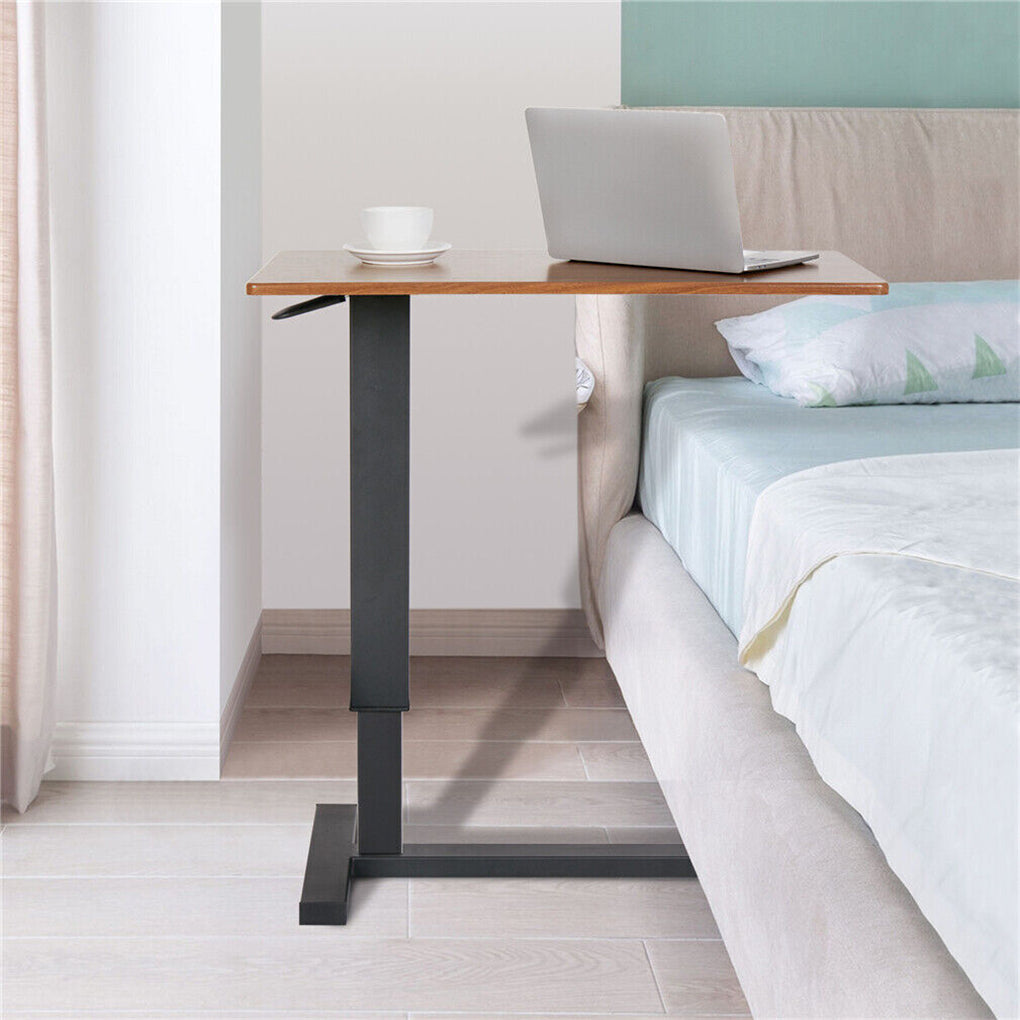 Overbed bedside table with mute wheels C-Shaped mobile sofa side table