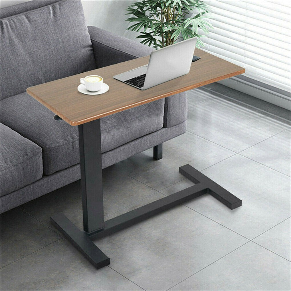 Overbed bedside table with mute wheels C-Shaped mobile sofa side table