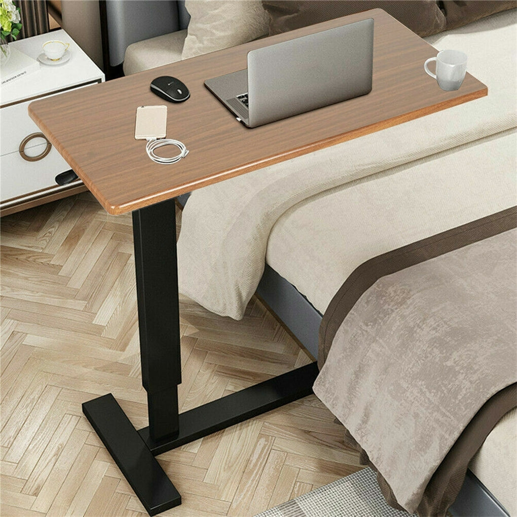 Overbed bedside table with mute wheels C-Shaped mobile sofa side table