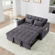 Fashionable modern and multi-functional foldable velvet sofa bed