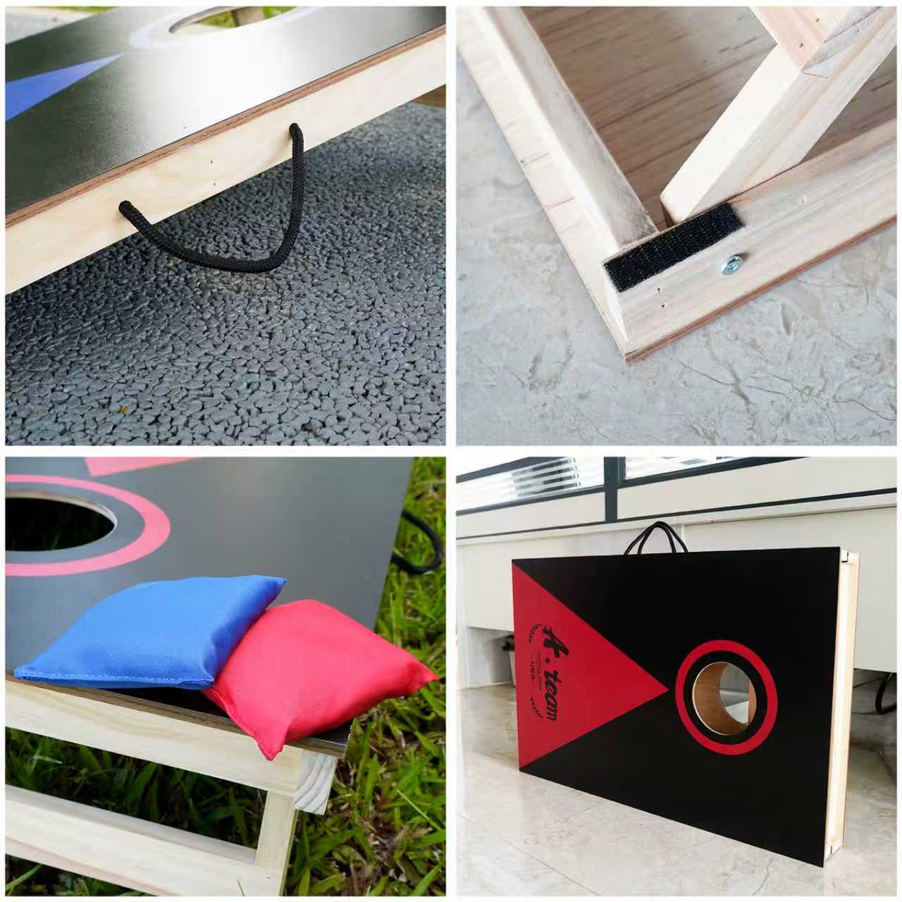 Outdoor fun cornhole boards，including: 2 sandbag boards, 8 bean bags