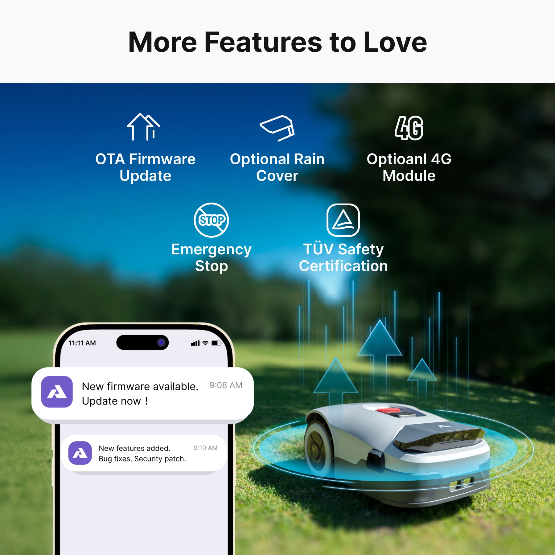 ANTHBOT Genie Series Robot Lawn Mower RTK AI Vision Wireless