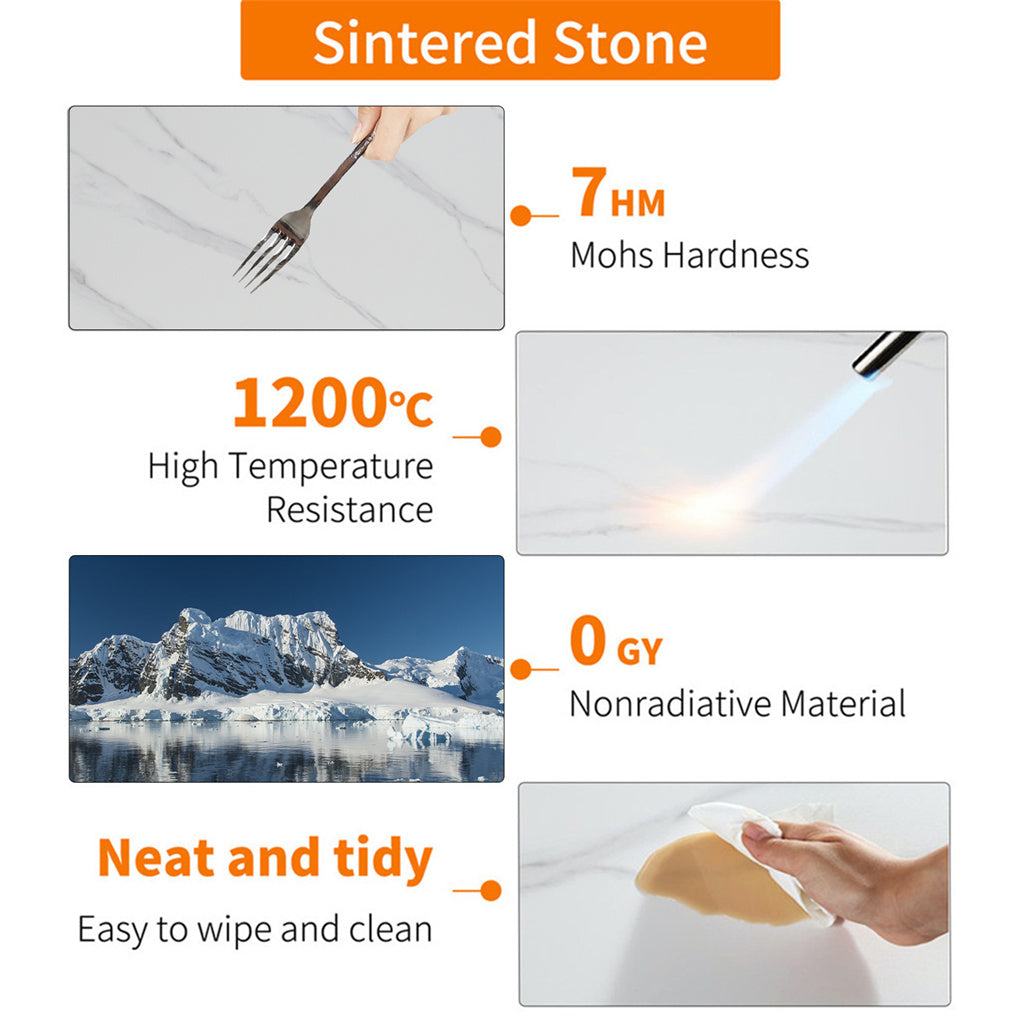 Marble Coffee Table Open Accent Living Room Table Solid Metal Frame