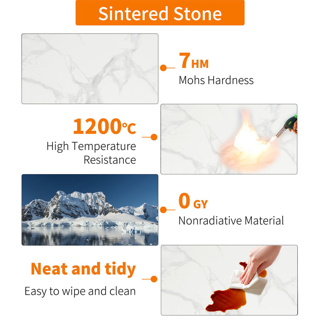 Tall Bar Table Marble Kitchen Countertop Pub Table Dining Room Cafe