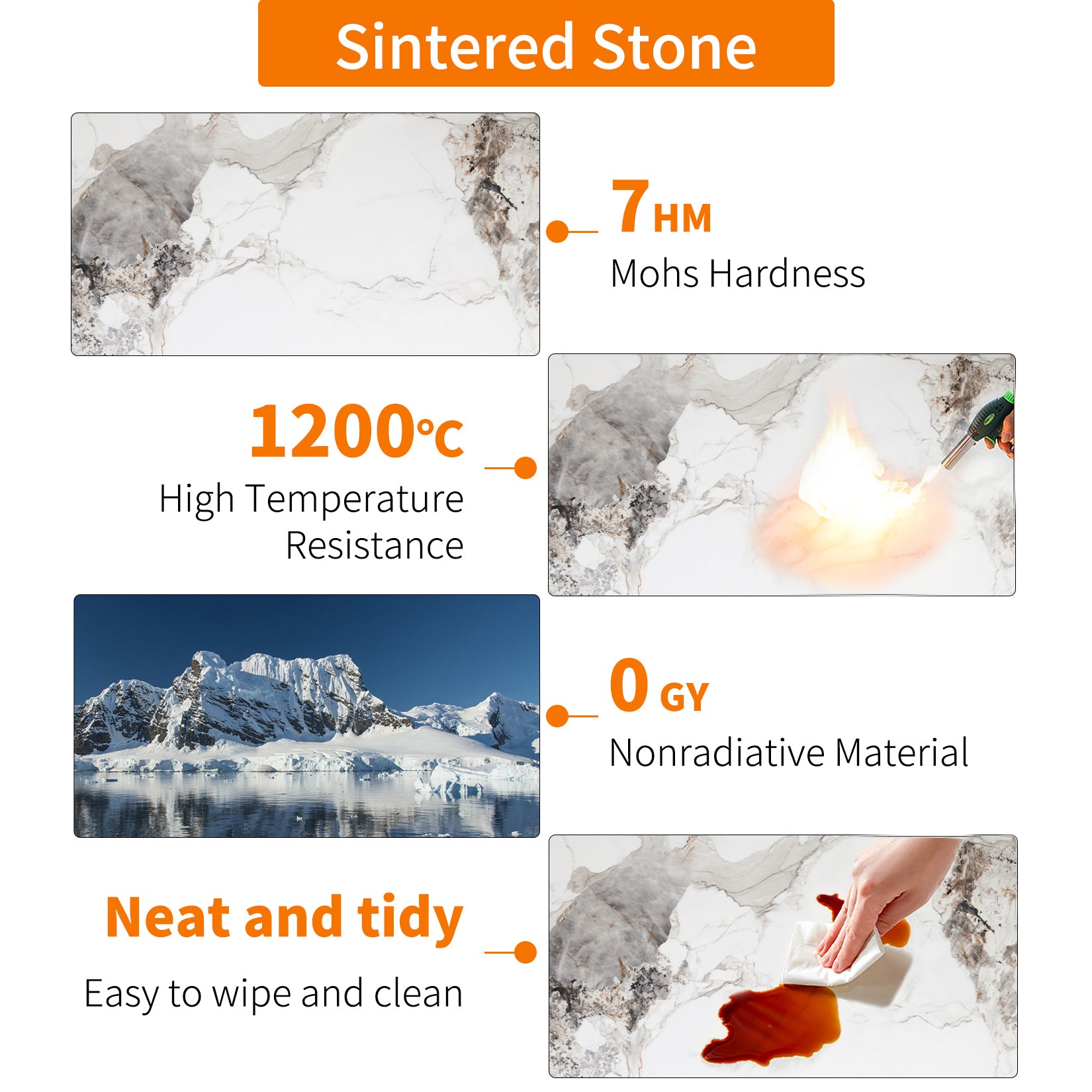 Tall Bar Table Marble Kitchen Countertop Pub Table Dining Room Cafe