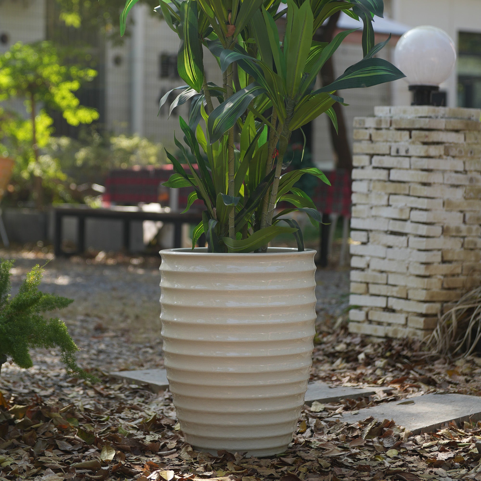 Handmade White Ceramic Planter