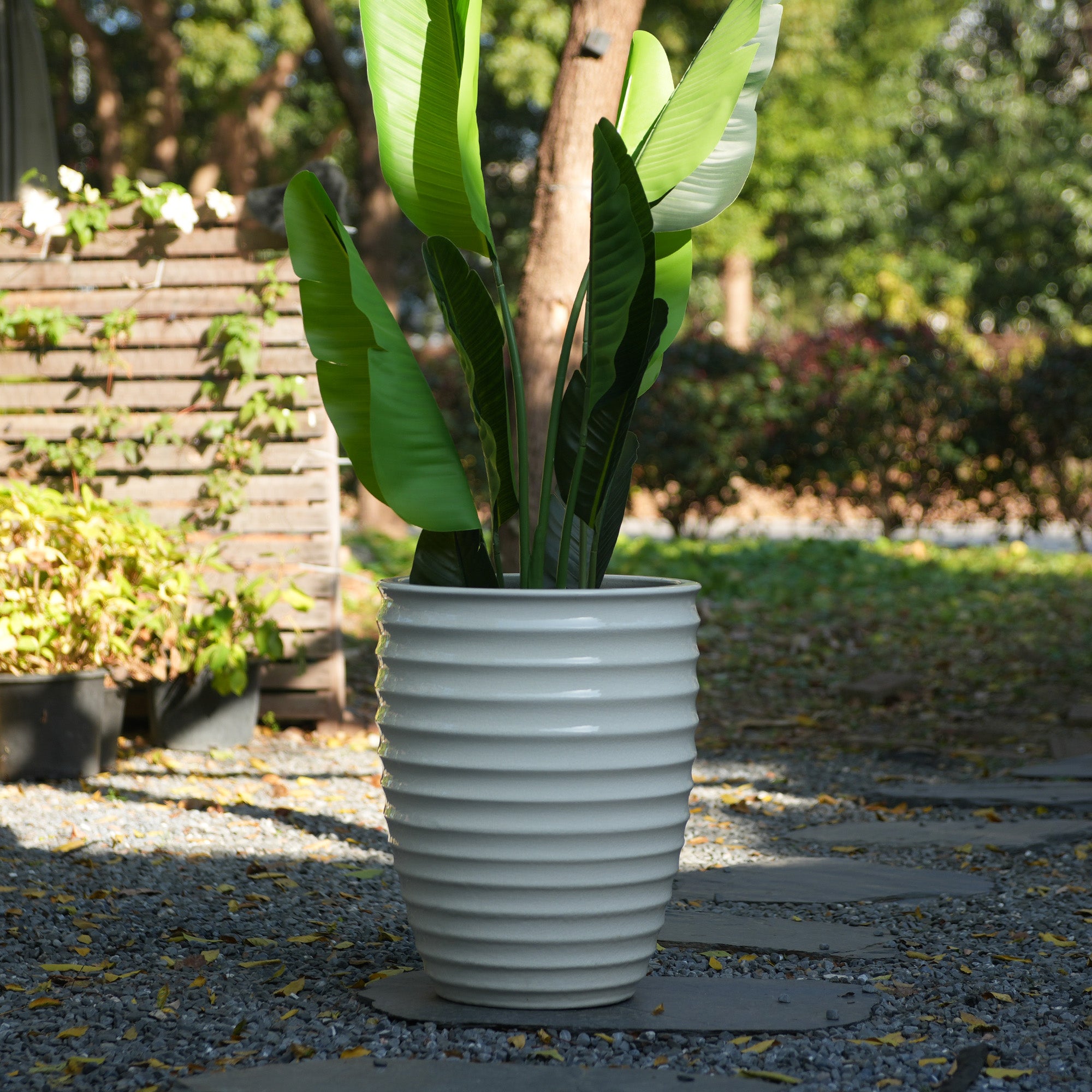 Handmade White Ceramic Planter