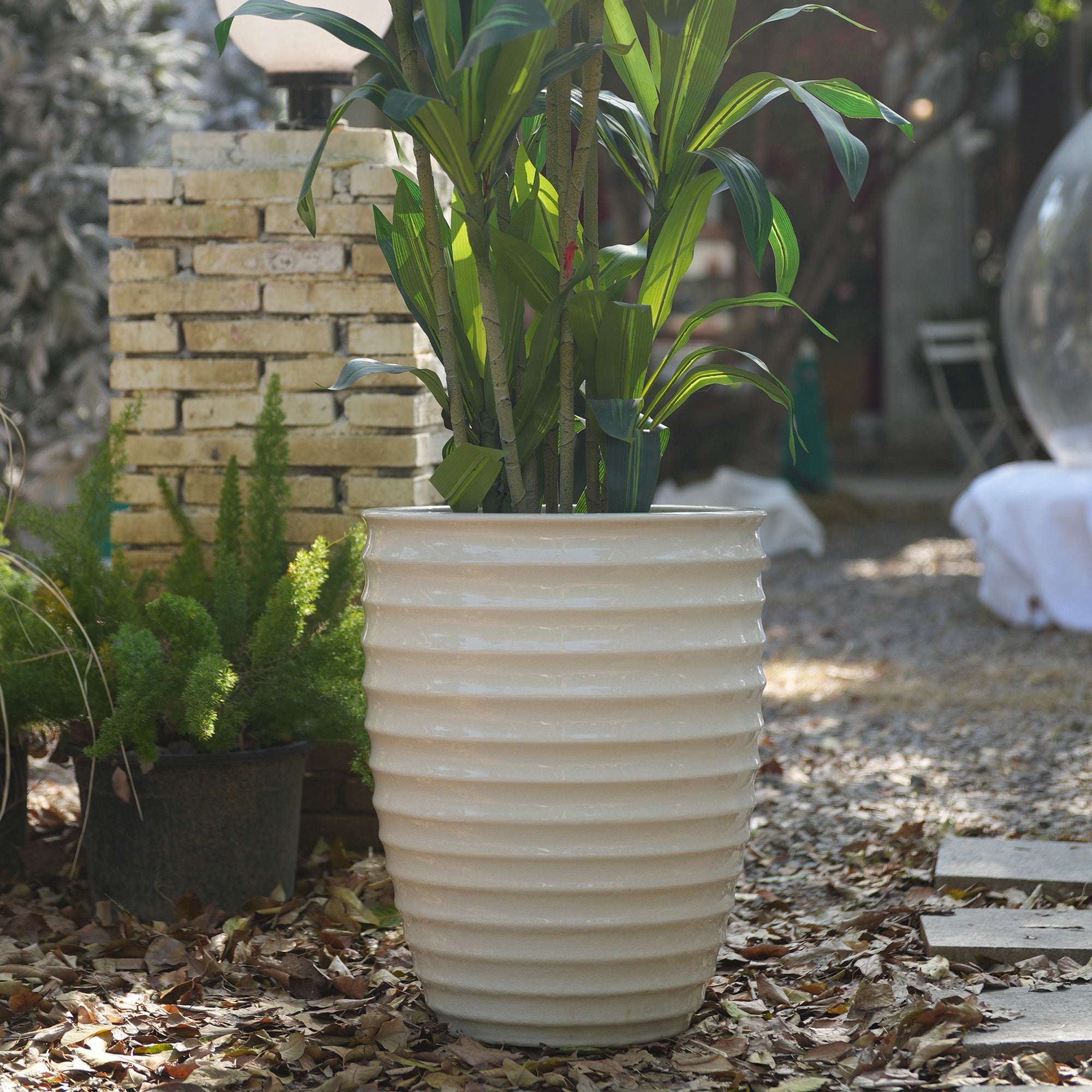 Handmade White Ceramic Planter
