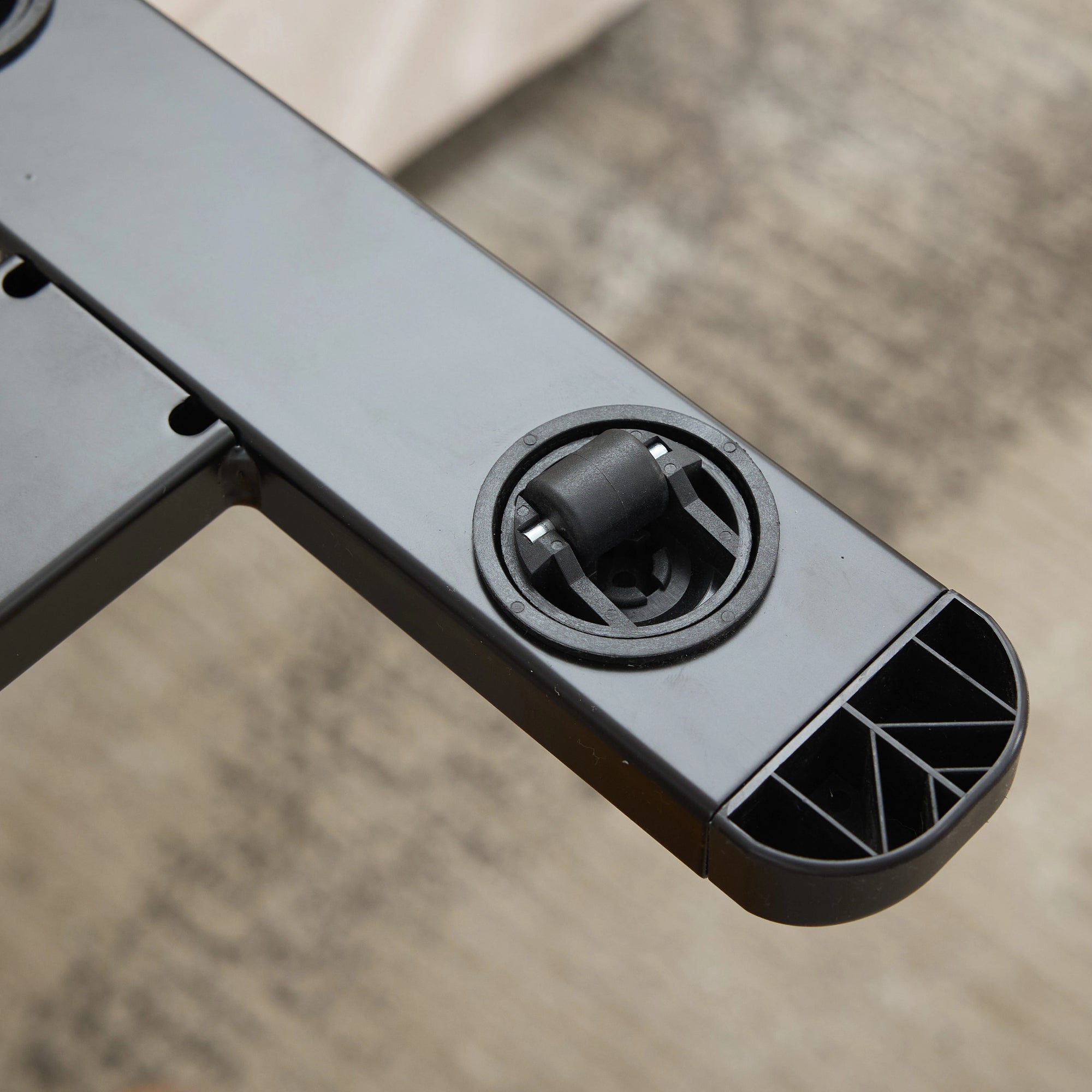 Mobile Standing Desk with Hidden Wheels