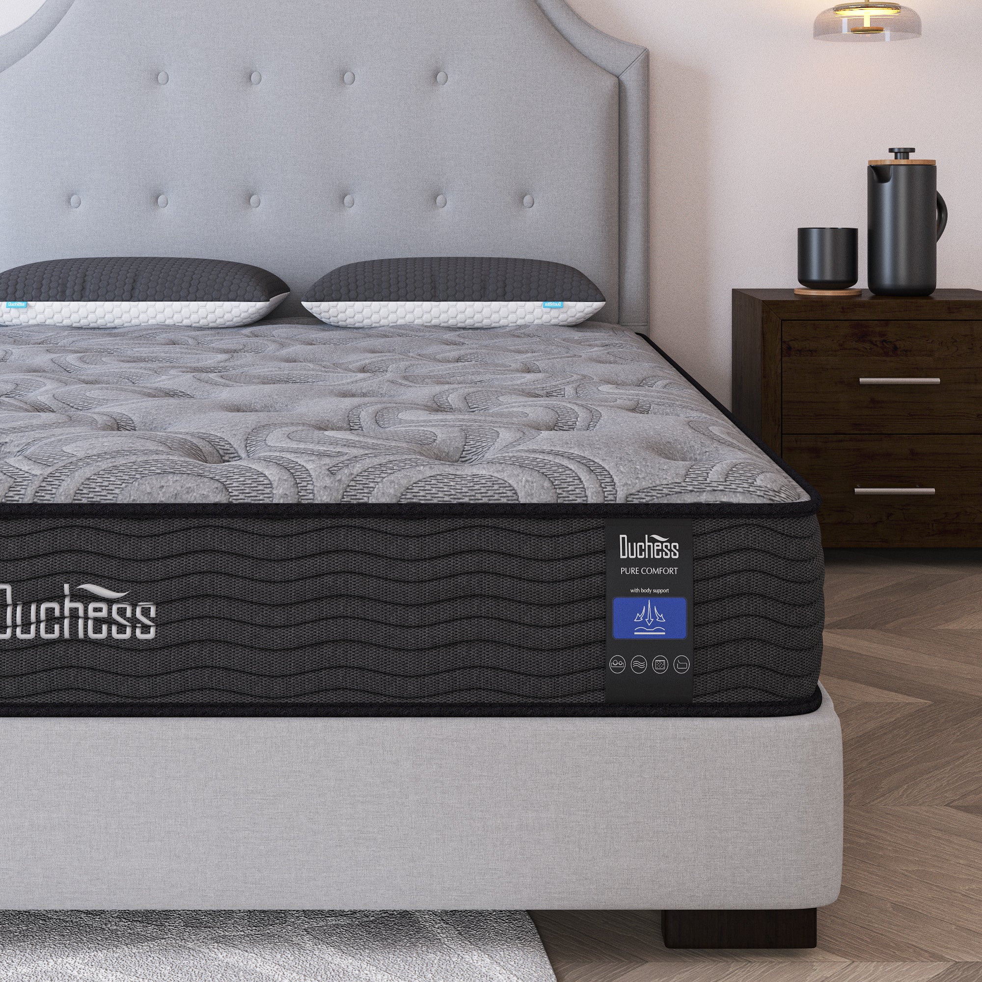 Duchess Queen Double King Single Pocket Spring Mattress Bed TightTop
