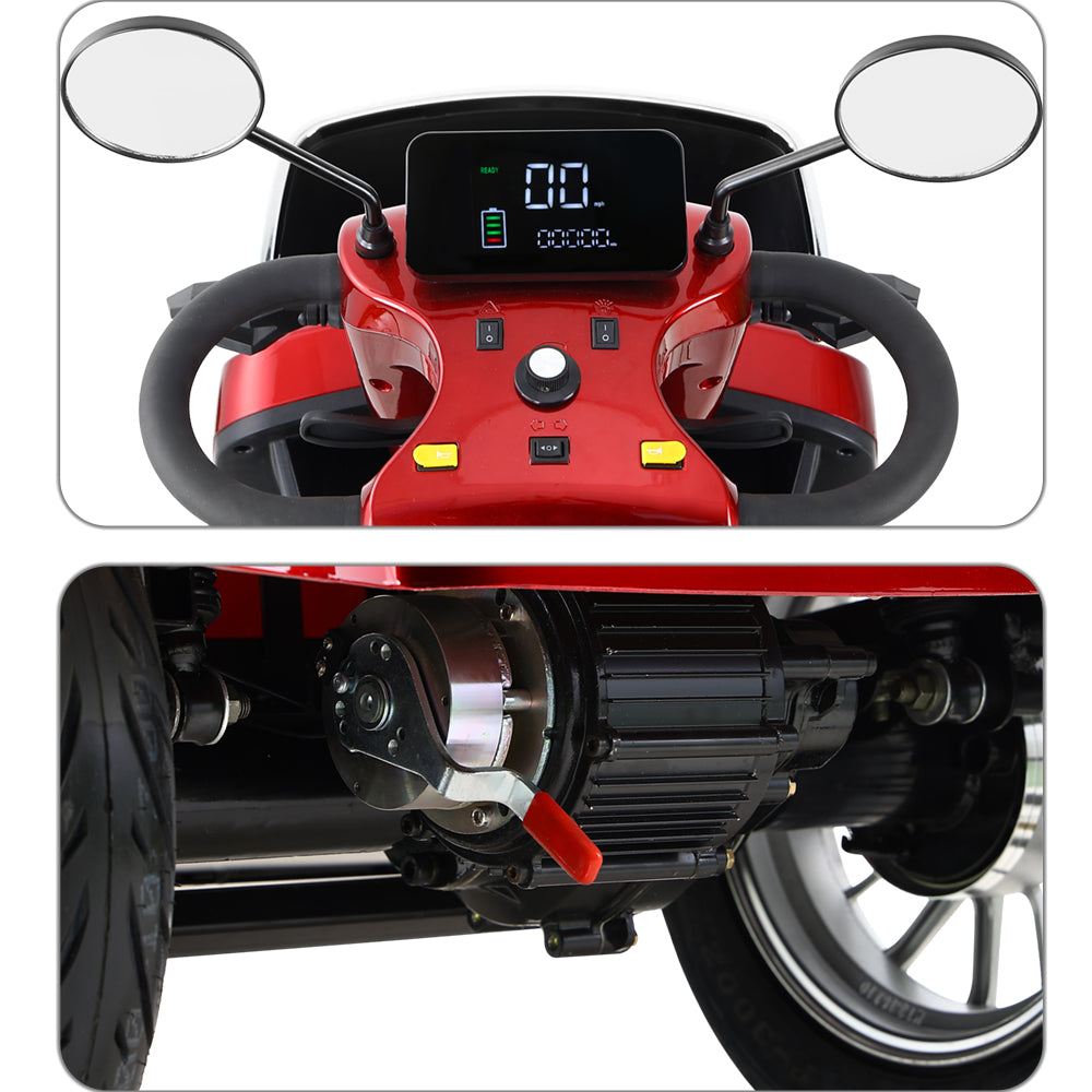 Eeeza Convenient Senior Scooter with 600W 48V 20Ah High-Power Motor