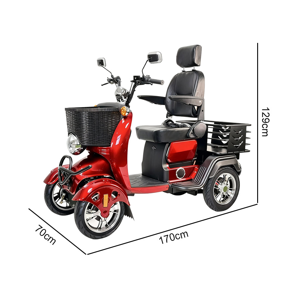 Eeeza Convenient Senior Scooter with 600W 48V 20Ah High-Power Motor