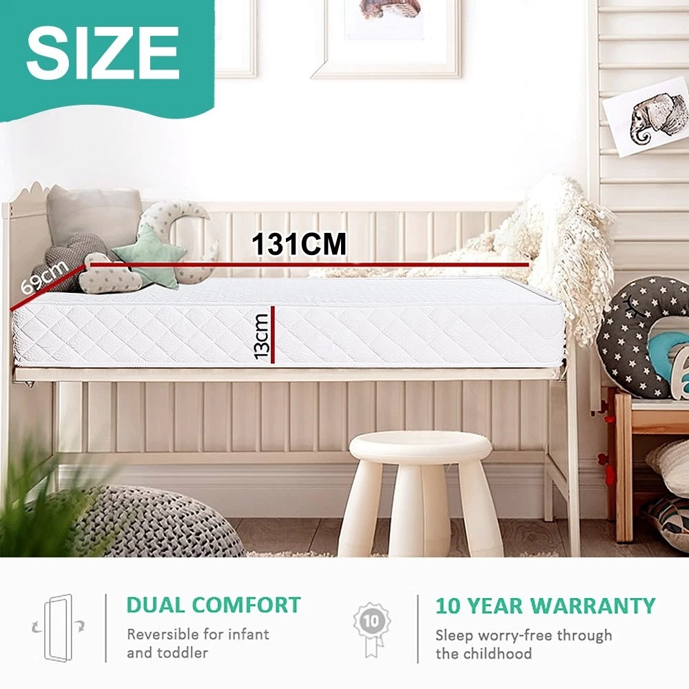 SweetLove PEVA Baby Crib Cot Bed Mattress Hypoallergenic Bonnell Sprin
