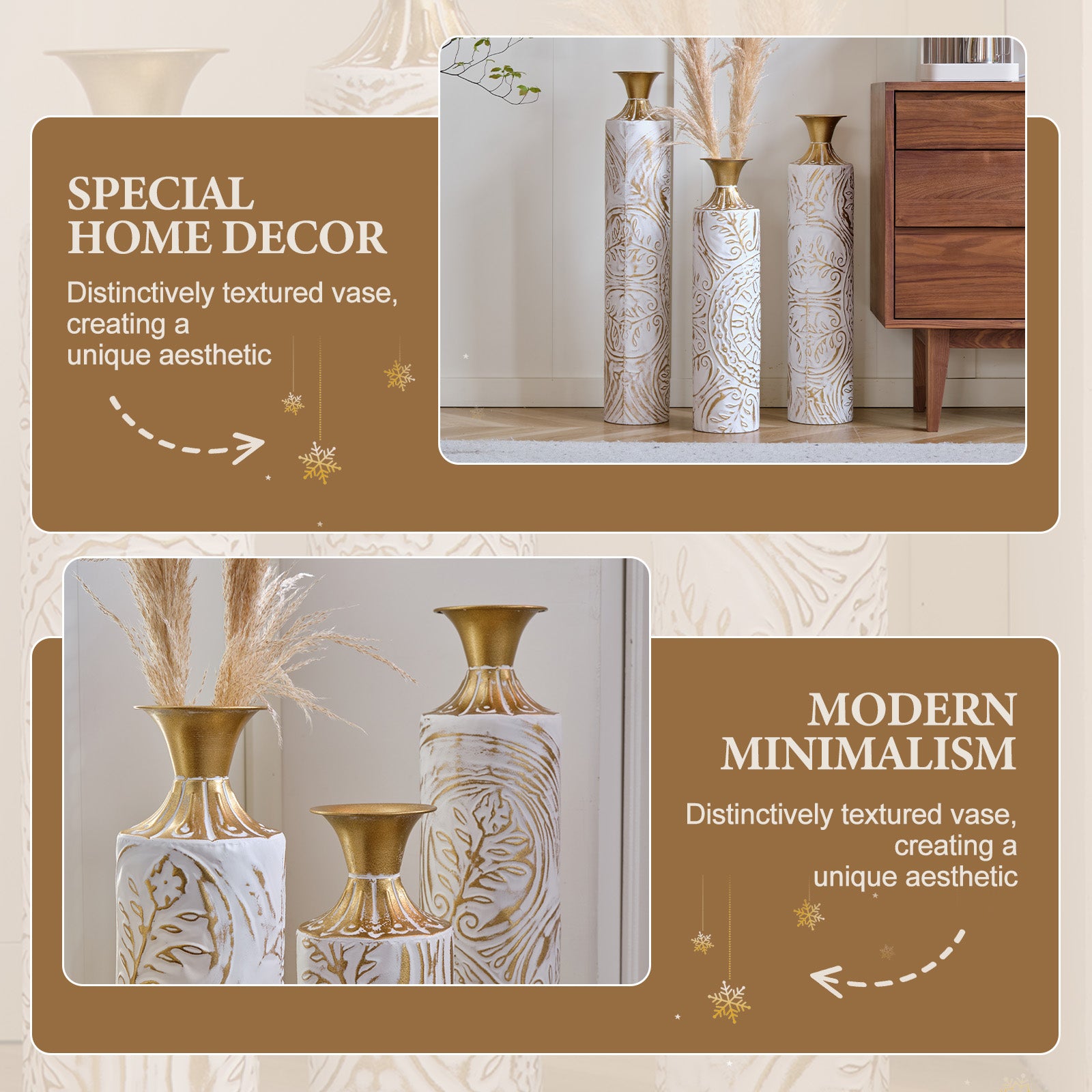 3-Piece Decorative Vase Set