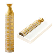 1PC Gold Metal Floor Vase with