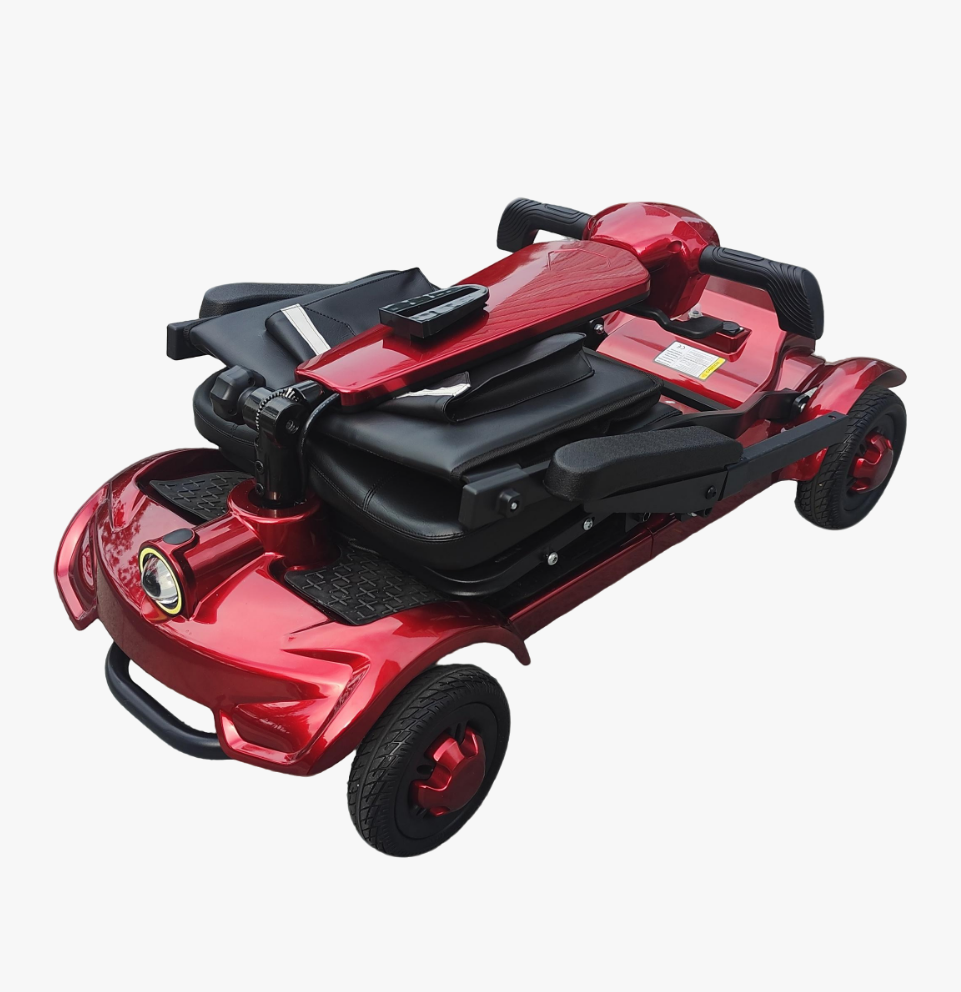 Adults Electric Scooter, Foldable Mobility Scooter with Single/Dual 24V 15.6Ah Lithium Battery