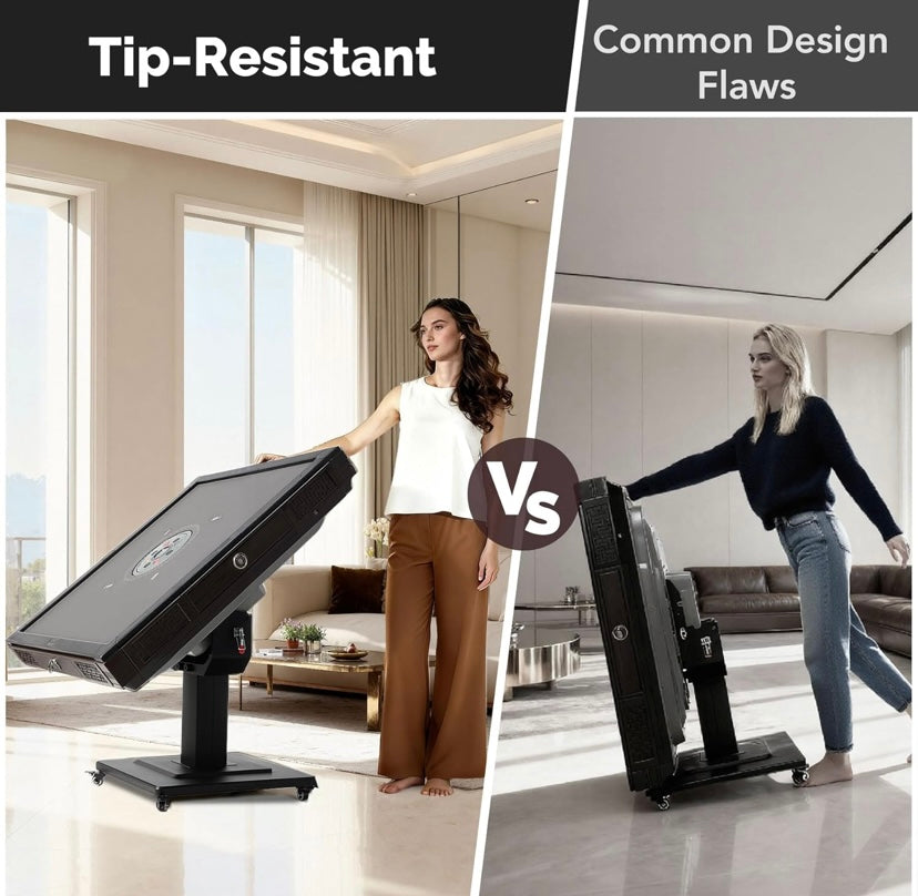 Automatic mahjong table, drum-type silent shuffling mechanism