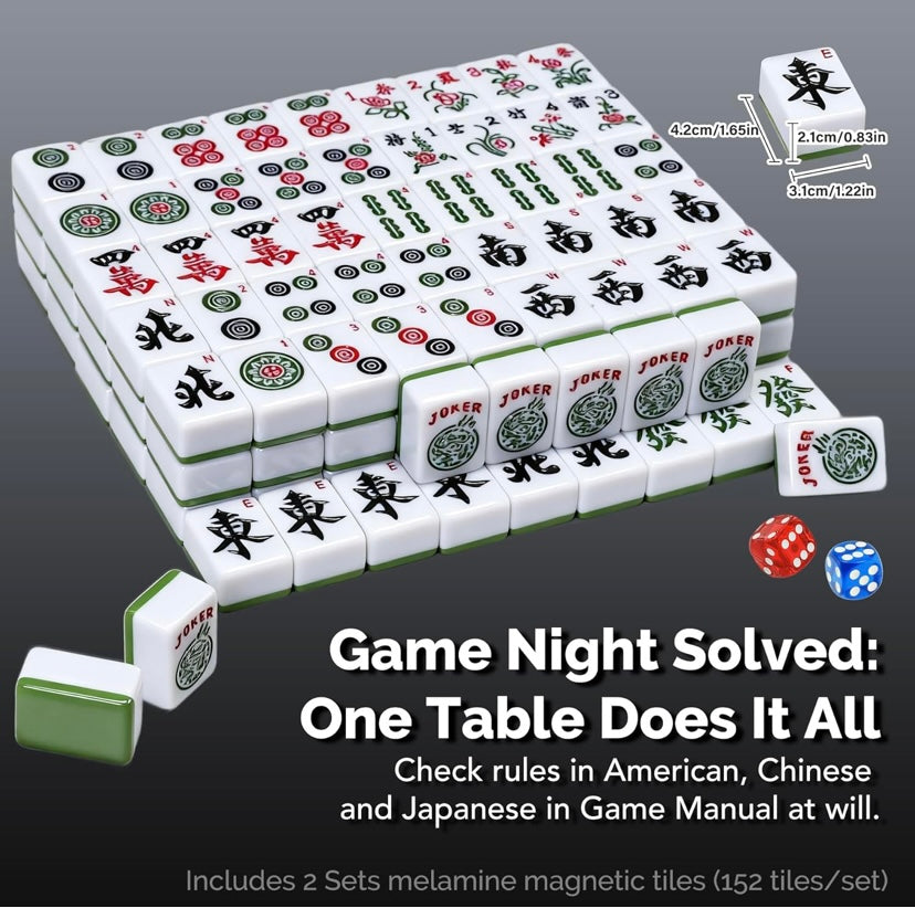 Automatic mahjong table, drum-type silent shuffling mechanism