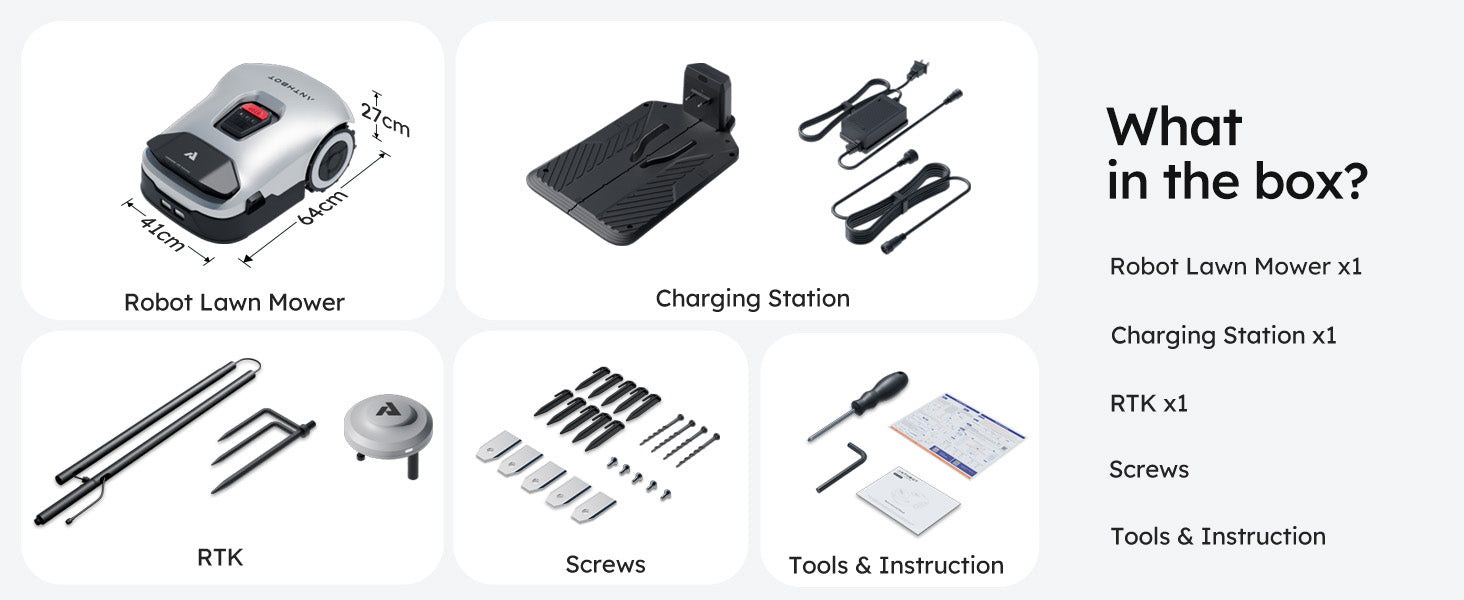 ANTHBOT Genie Series Robot Lawn Mower RTK AI Vision Wireless