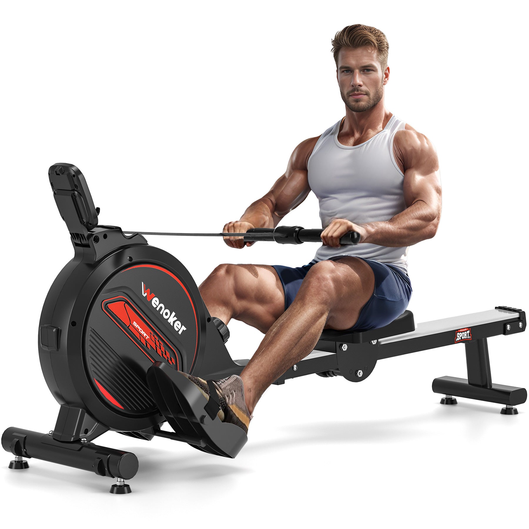 Rowing machine,wenoker magnetic rower machine for home
