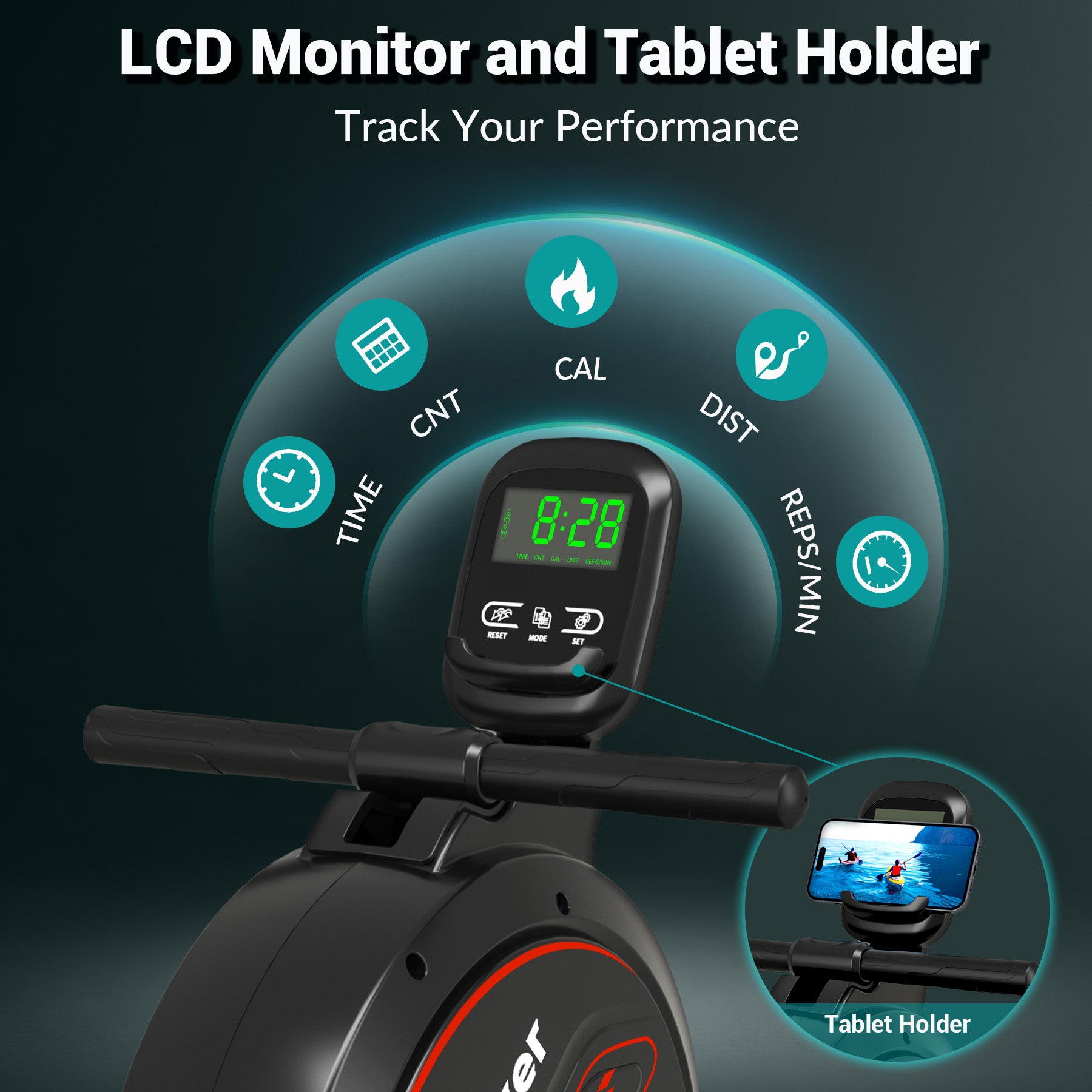 Rowing machine,wenoker magnetic rower machine for home