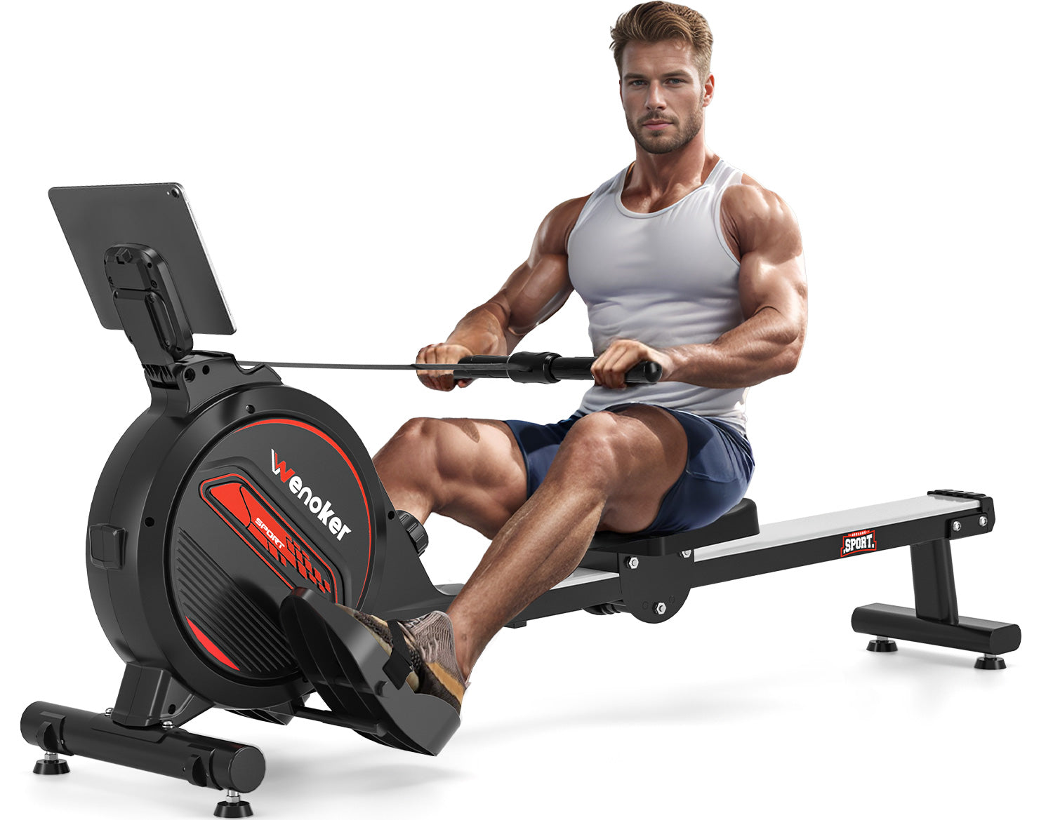 Rowing machine,wenoker magnetic rower machine for home