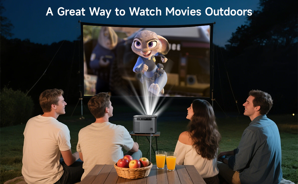 Projector 4K Full HD 1080P 28000LM Auto Focus/Keystone with WiFi6