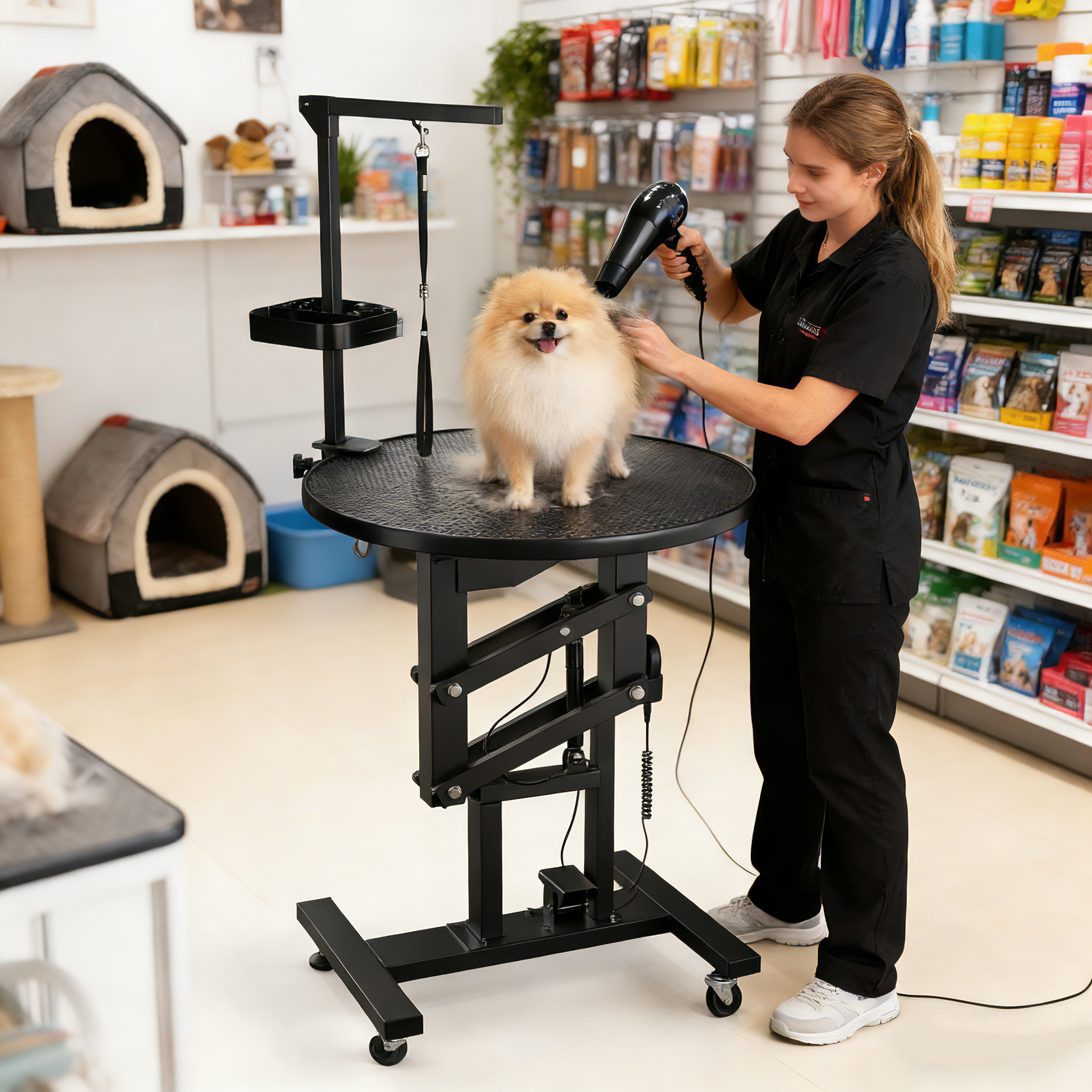 Pet bathing, grooming, rotating table, with a load capacity of 50kg