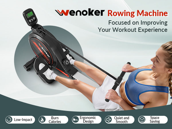 Rowing machine,wenoker magnetic rower machine for home