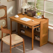 Multi-functional Folding Desk, Solid Wood Computer Table for Students