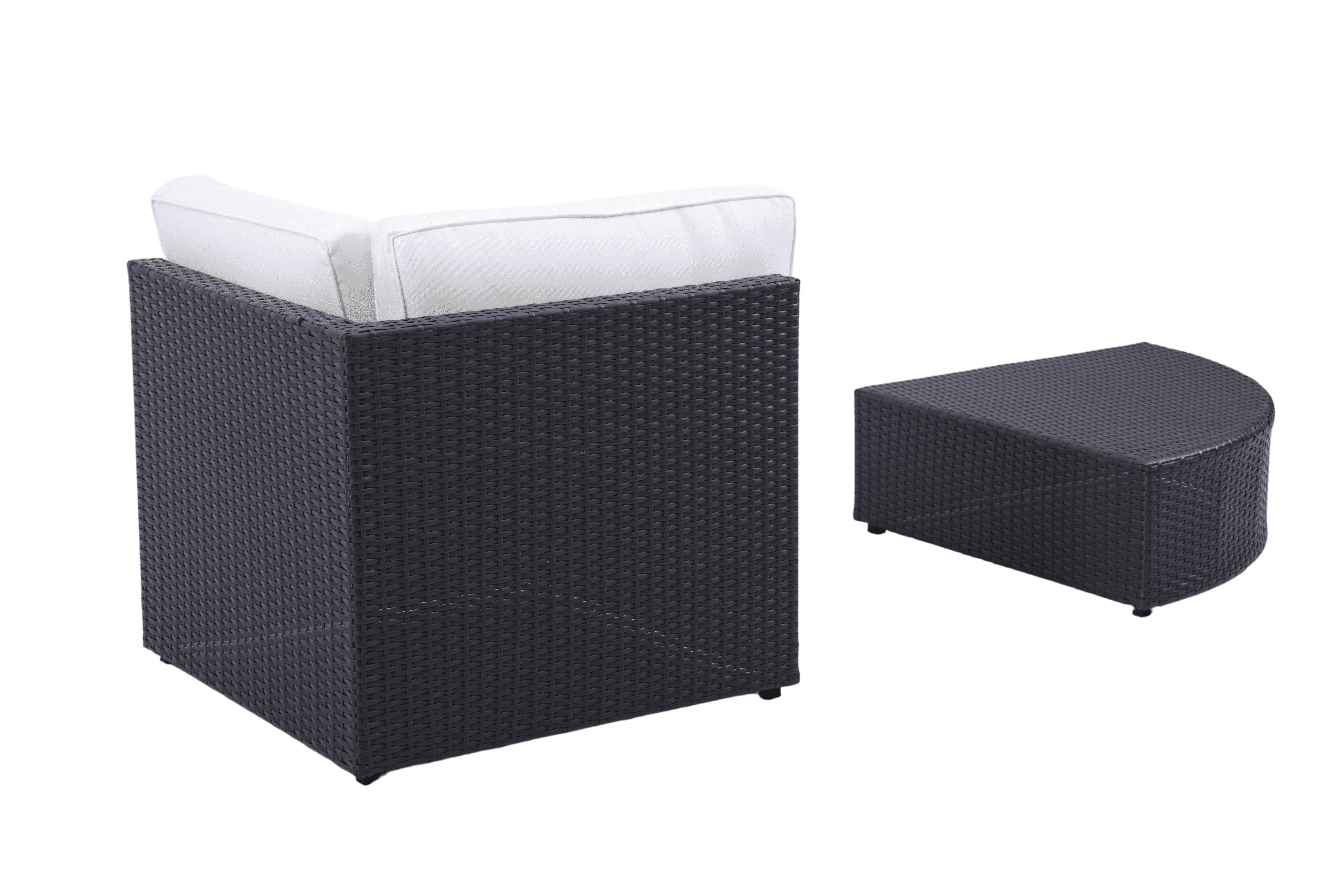 Contemporary Corner Modular Outdoor Woven Rattan Sofa Set