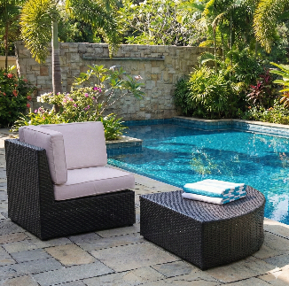 Contemporary Corner Modular Outdoor Woven Rattan Sofa Set
