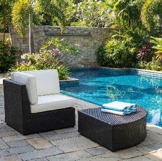 Contemporary Corner Modular Outdoor Woven Rattan Sofa Set
