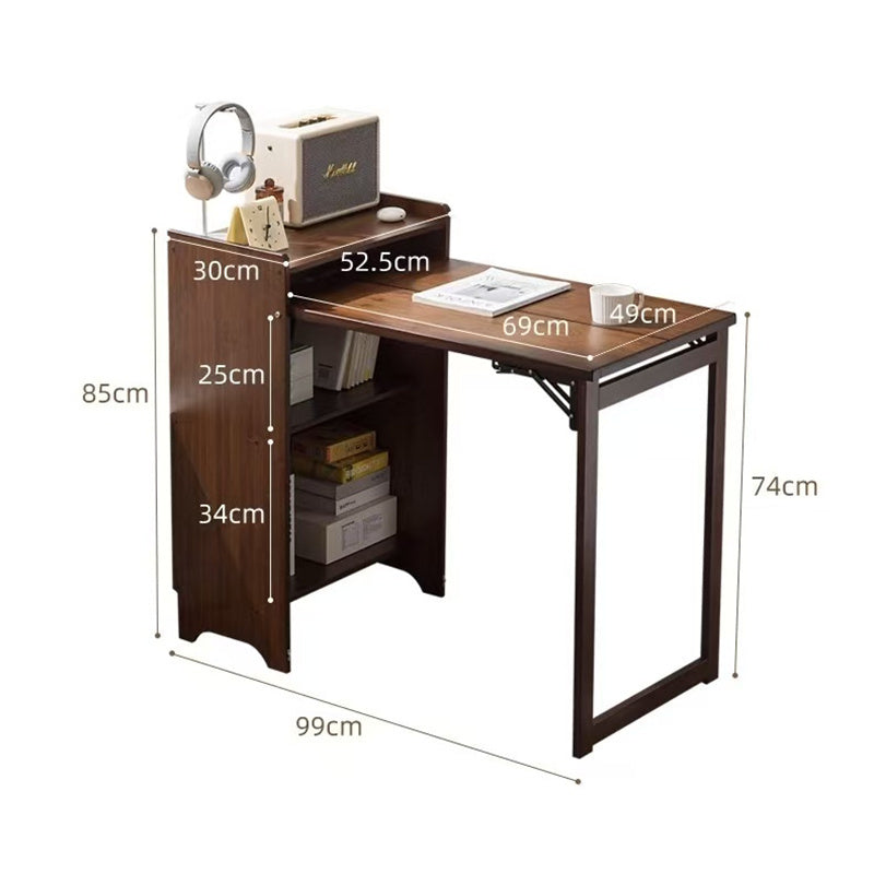 Solid Wood Folding Desk, Student & Home Use Computer Table, Small Stud