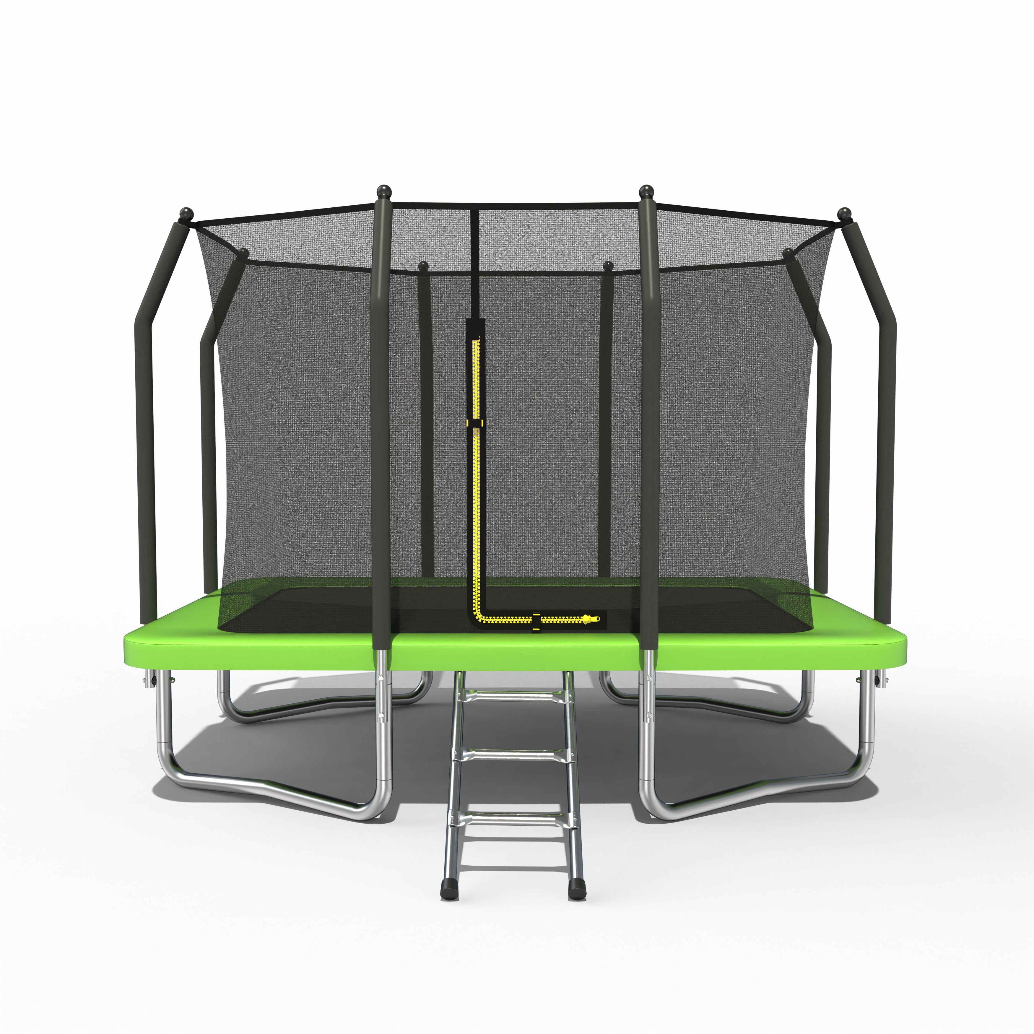 Outdoor Trampoline with Safety Enclosure Net for Kids, Rectangle, 7*10ft