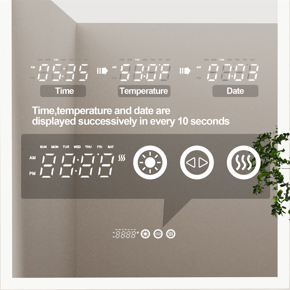 Arch-Shape LED Bathroom Mirror Superbright Anti-fog Vanity Mirror