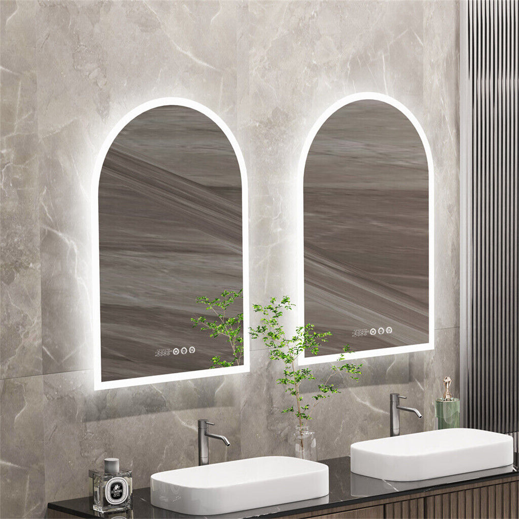 Arch-Shape LED Bathroom Mirror Superbright Anti-fog Vanity Mirror