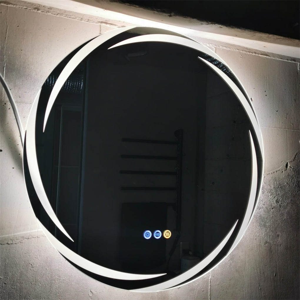 Anti-fog LED Bathroom Mirror Backlit HD Vanity Mirror Shatterproof