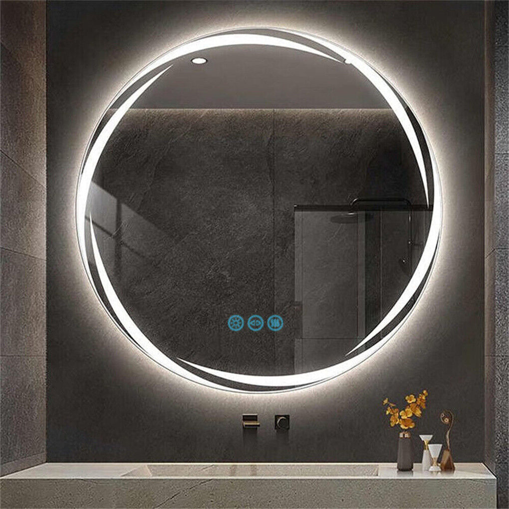 Anti-fog LED Bathroom Mirror Backlit HD Vanity Mirror Shatterproof