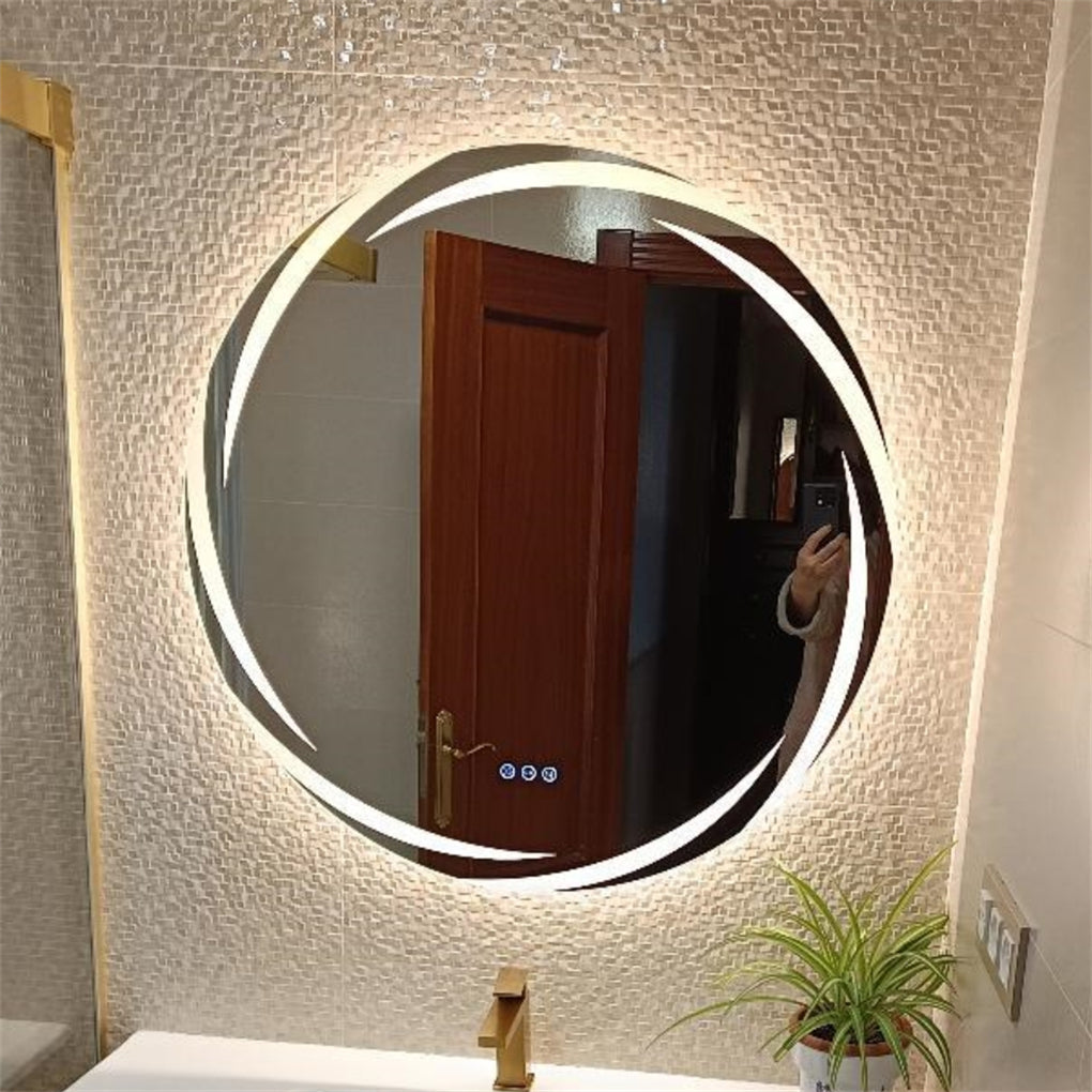 Anti-fog LED Bathroom Mirror Backlit HD Vanity Mirror Shatterproof
