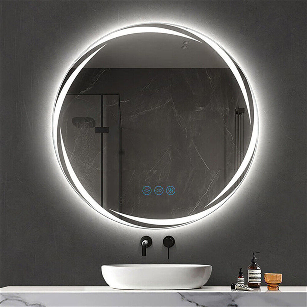 Anti-fog LED Bathroom Mirror Backlit HD Vanity Mirror Shatterproof