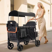 Foldable four-wheeled vehicle, suitable for travel, 2/4 seats