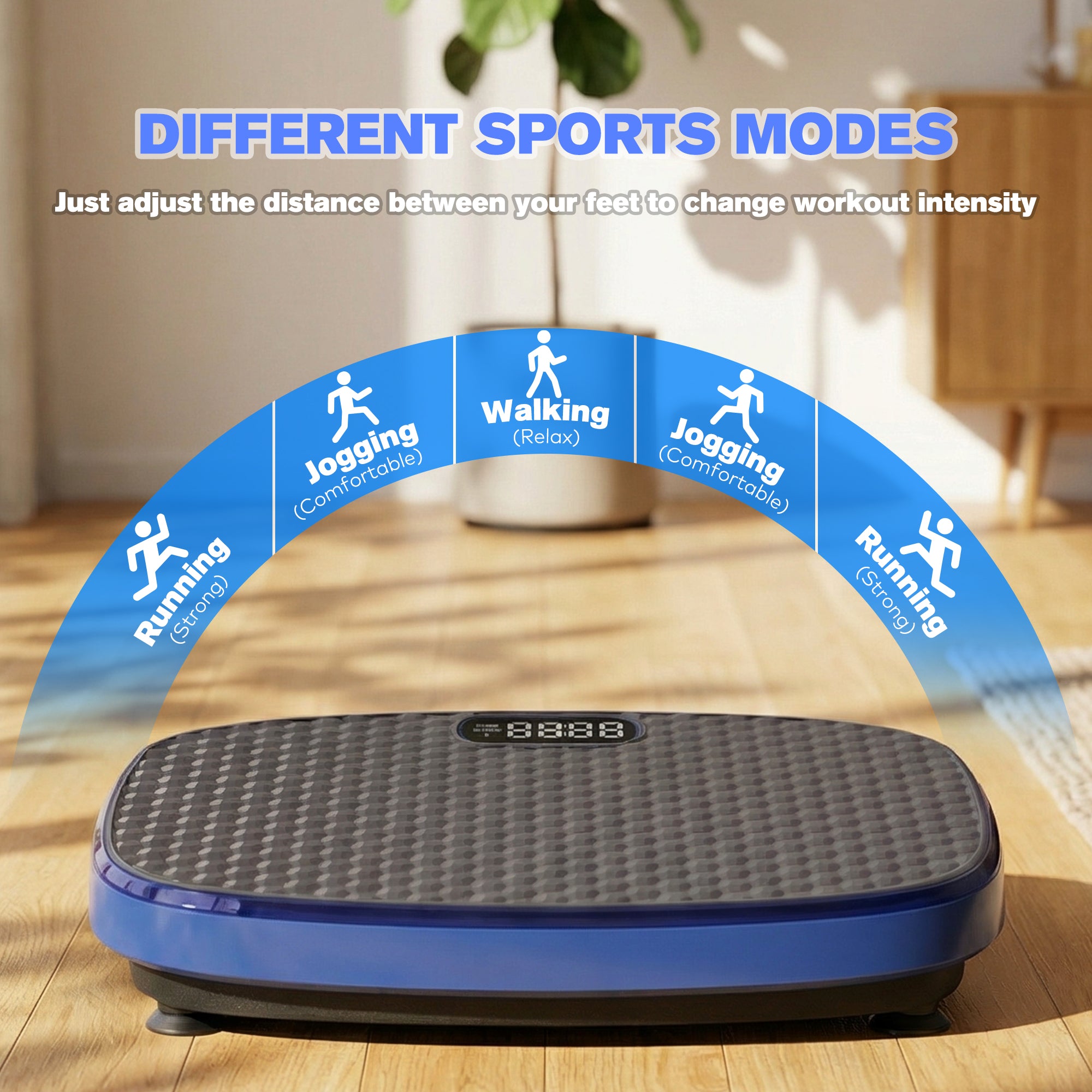 Bluetooth music mute vibration plate exercise machine