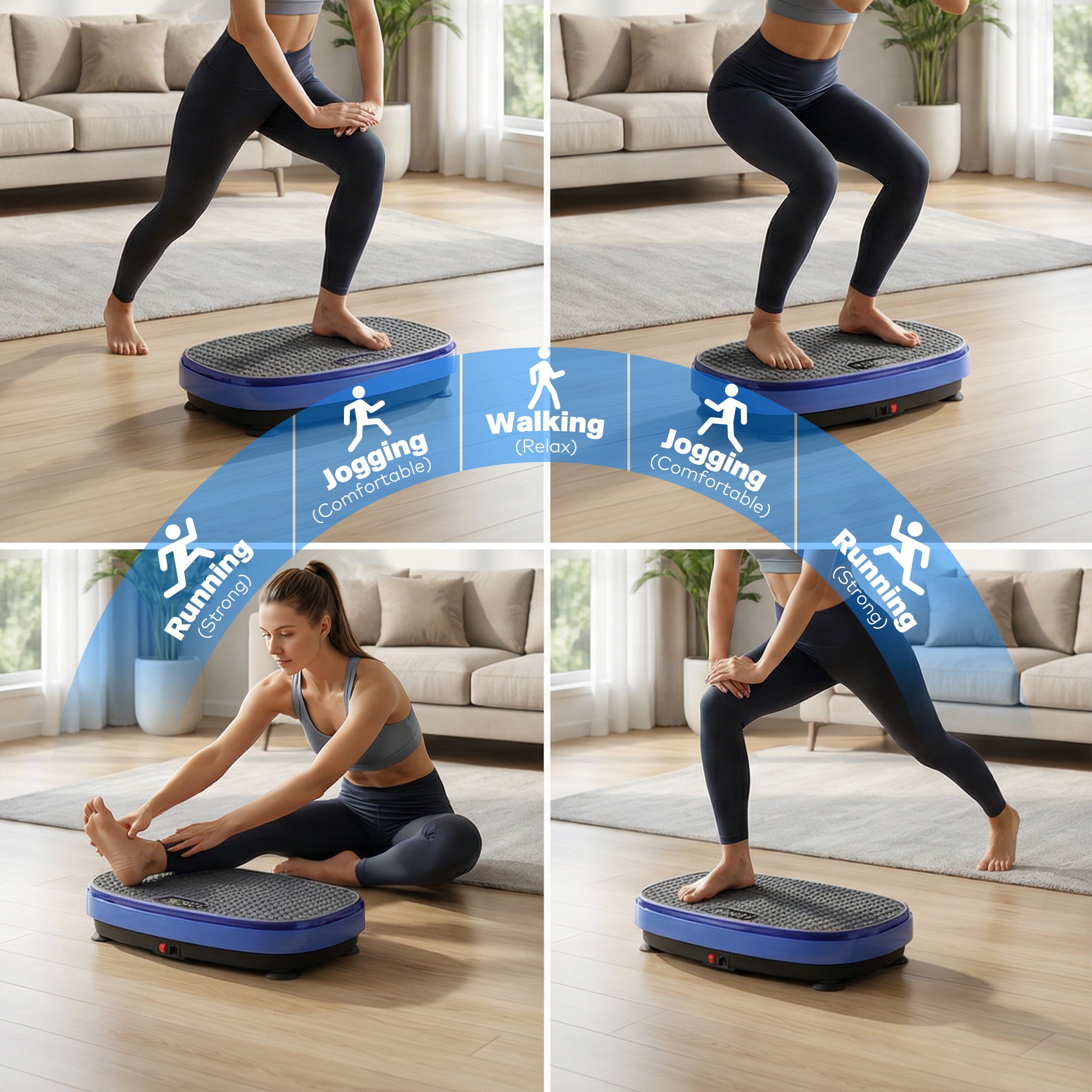 Bluetooth music mute vibration plate exercise machine