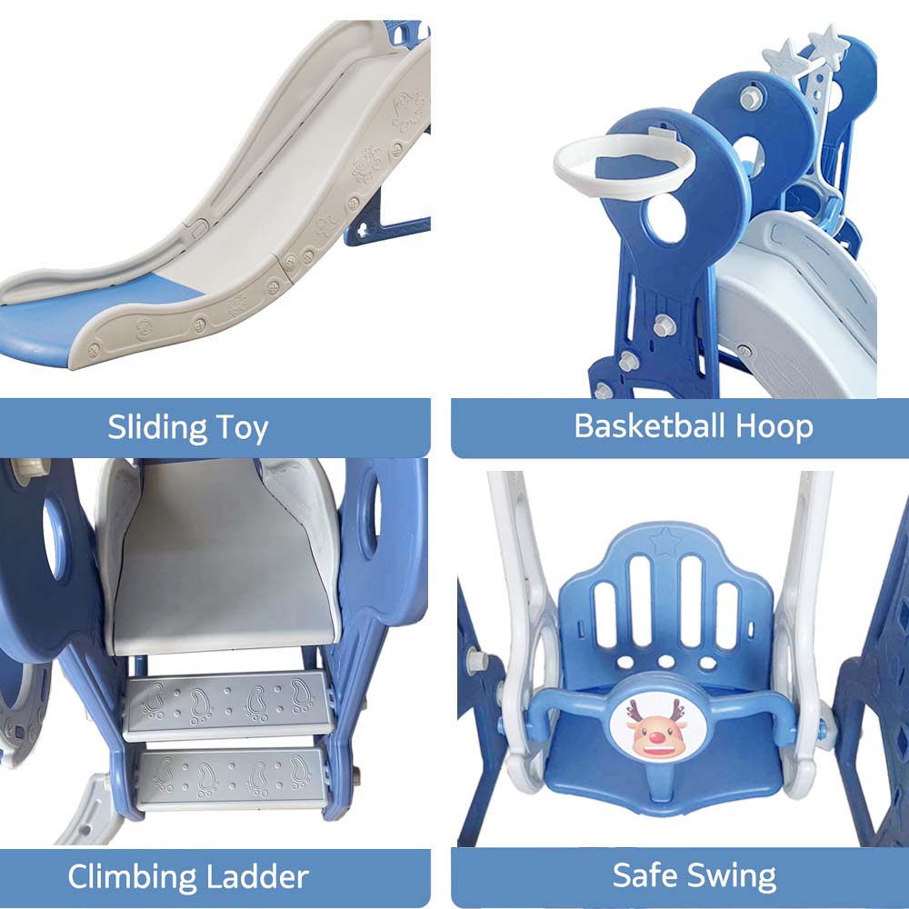 4 in 1 kids swing and slide