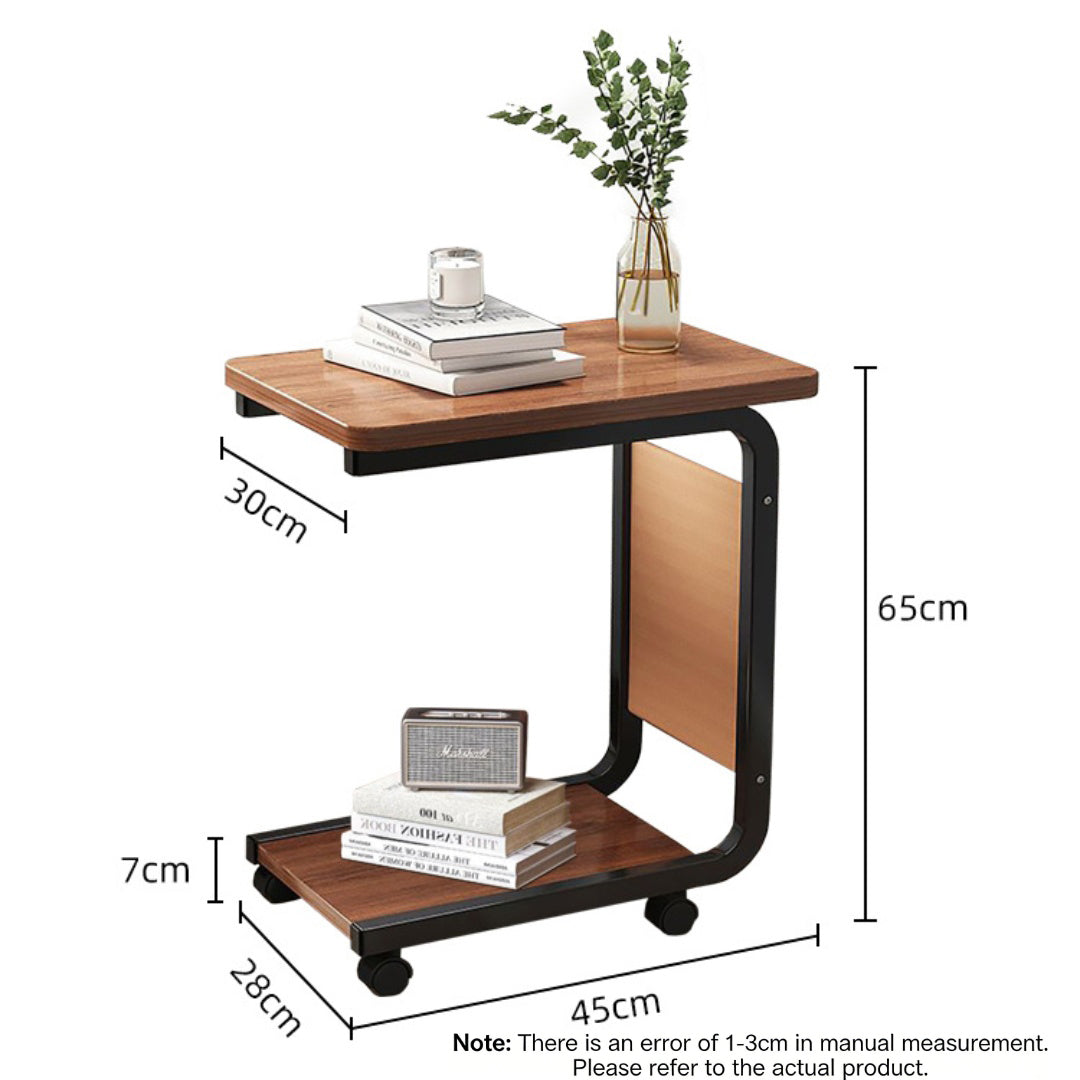 Mobile Side Table for Living Room & Nightstand