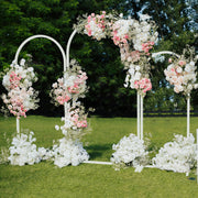 Set of 3 Wedding Arch Backdrop Stand Metal Frame for Ceremony Party
