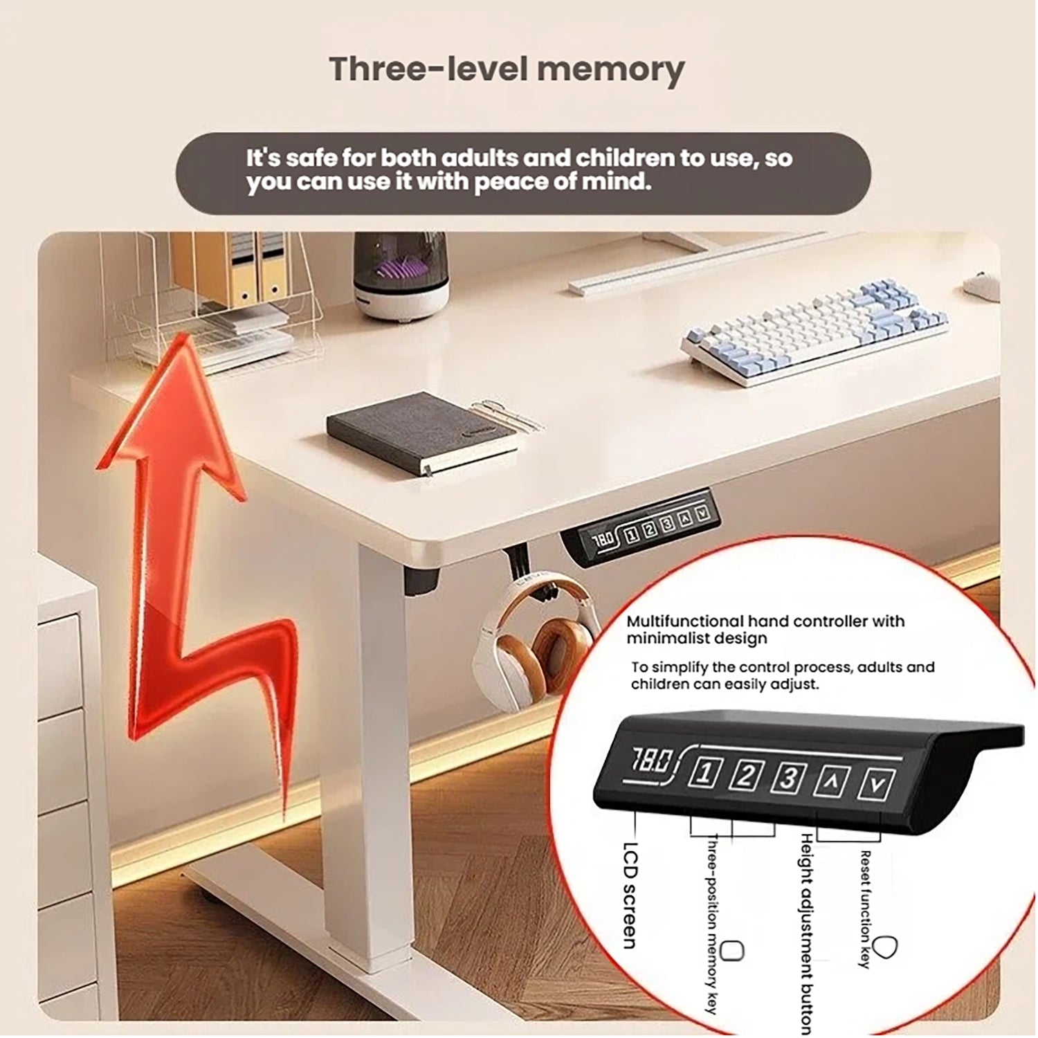 Electric Height Adjustable Standing Desk