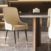 2PCS Dining Chairs Microfiber Silicone Leather Kitchen Dining Chairs