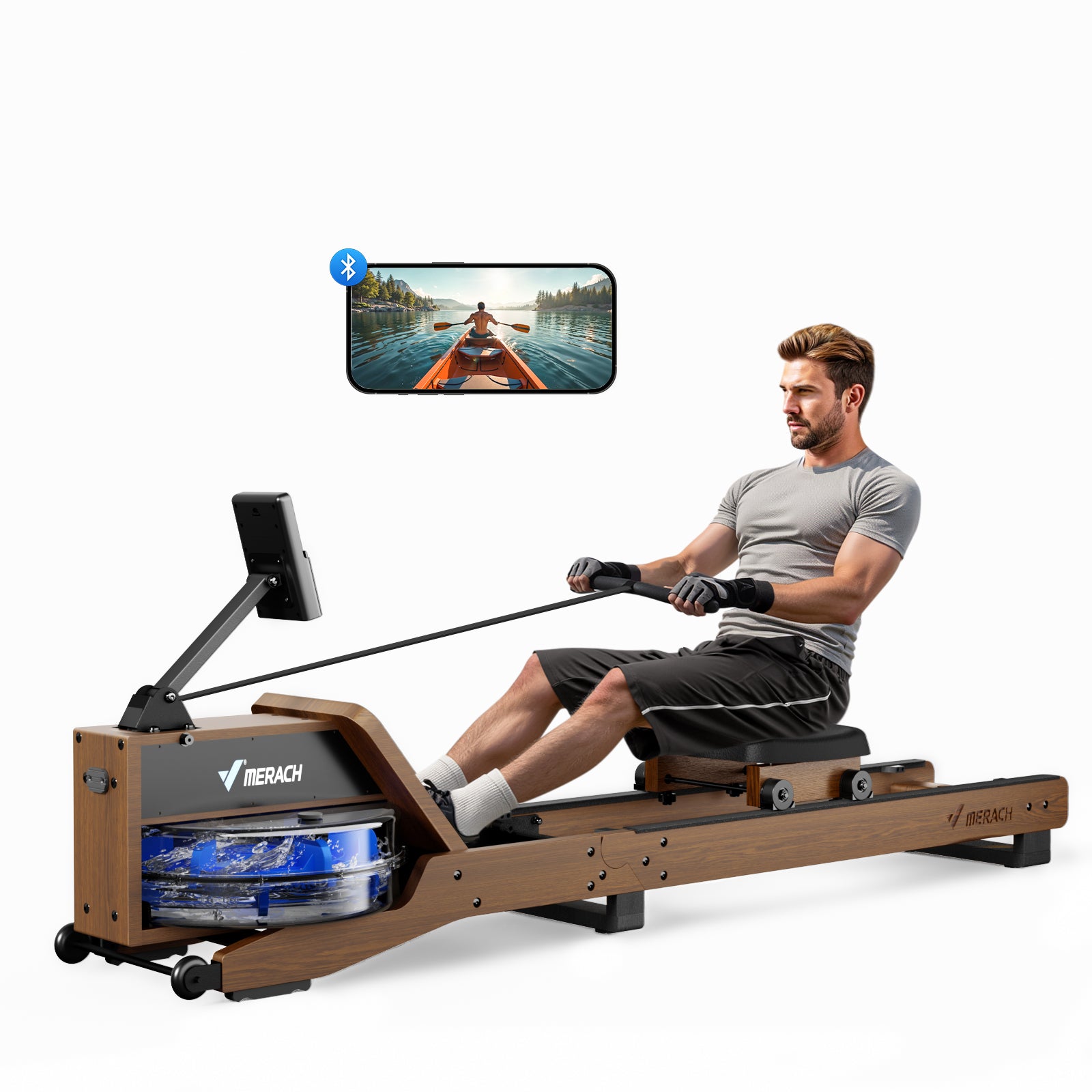 MERACH household water resistance rowing machine